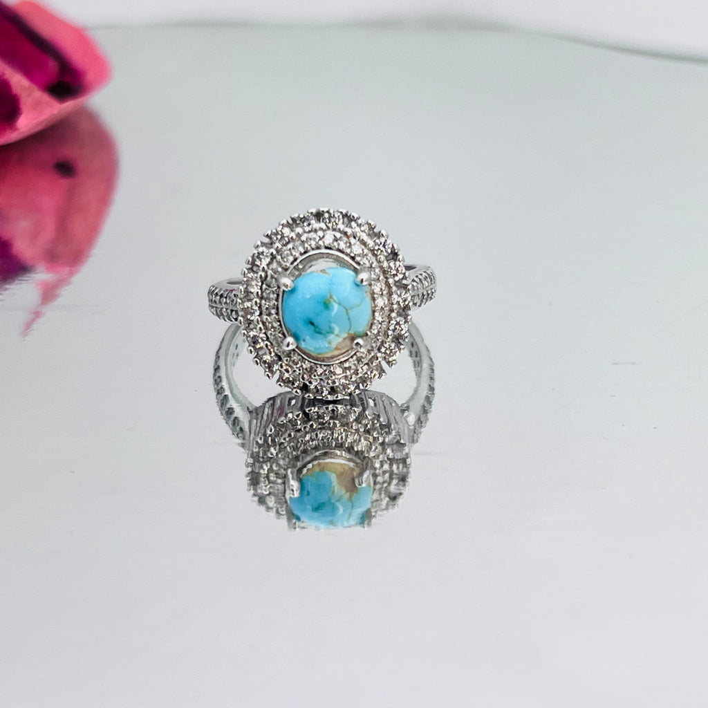 Rare turquoise ring s925 | Sulemani Feroza