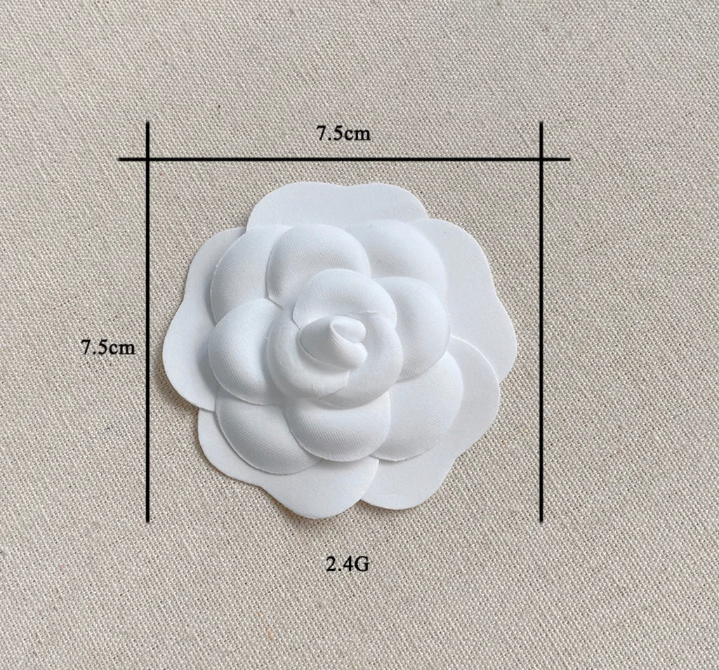 White Camellia Elegance Brooch & Hair Pin