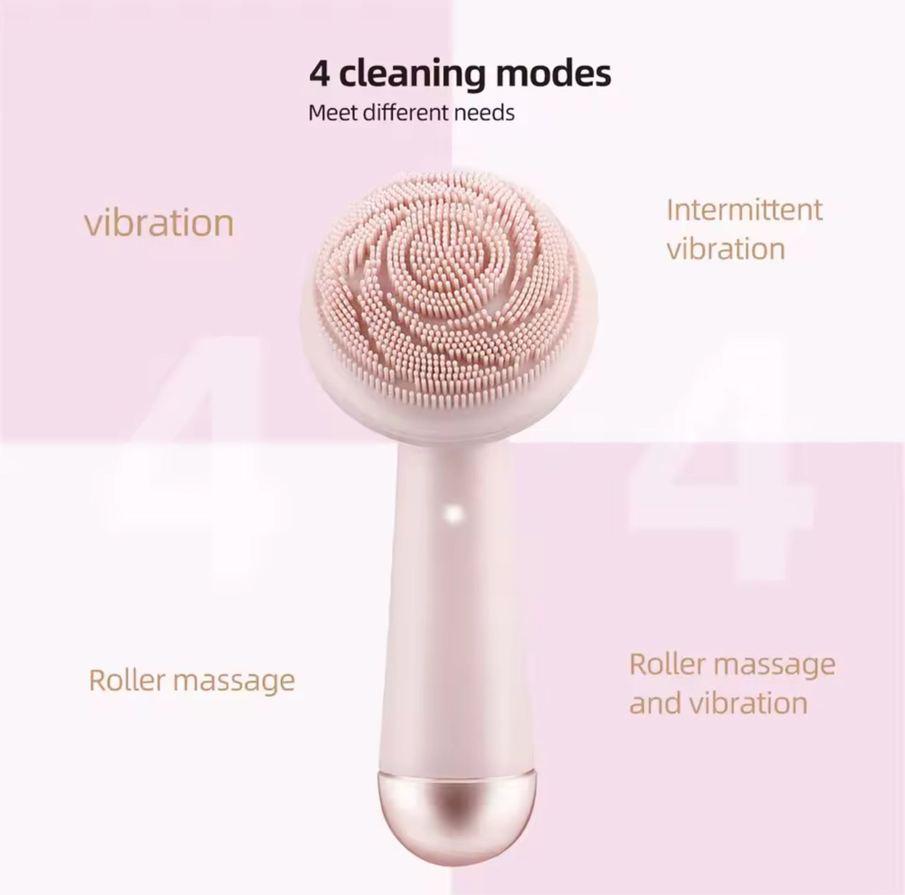 EZZAs Electric Silicone Facial Cleansing Brush & Massage Roller