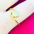 Natural pearl silver ring s925 + post 21 carat gold