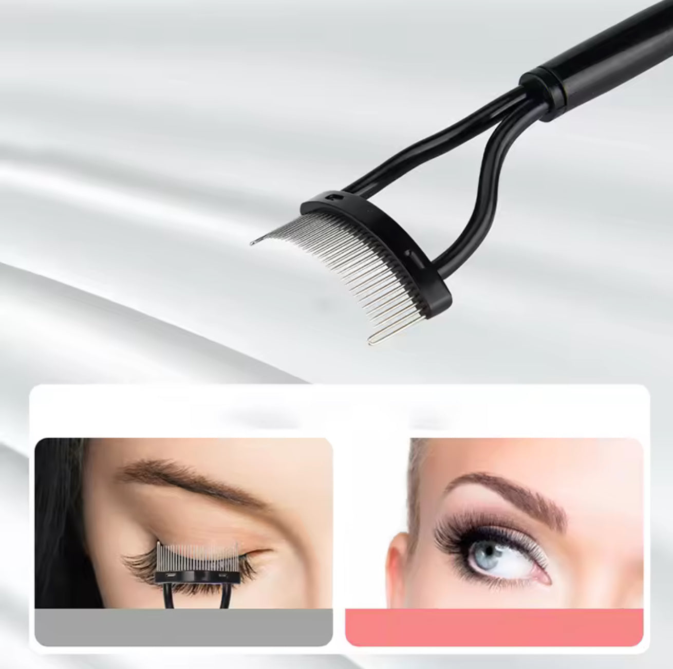 Three-piece Eyebrow Brush and Comb Cutter Set Beauty Tools