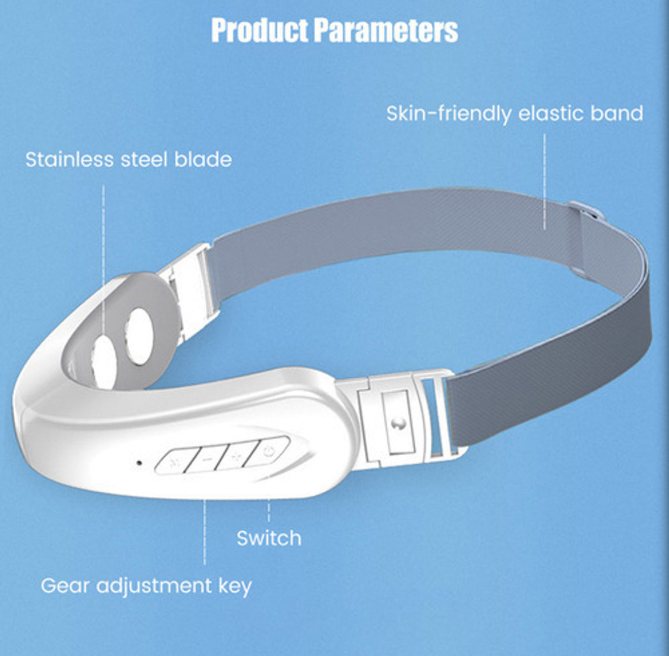 EZZA’s Electric V-Face Shaping Beauty Belt, Intelligent Lifting Firming Facial Massager with Blue Light