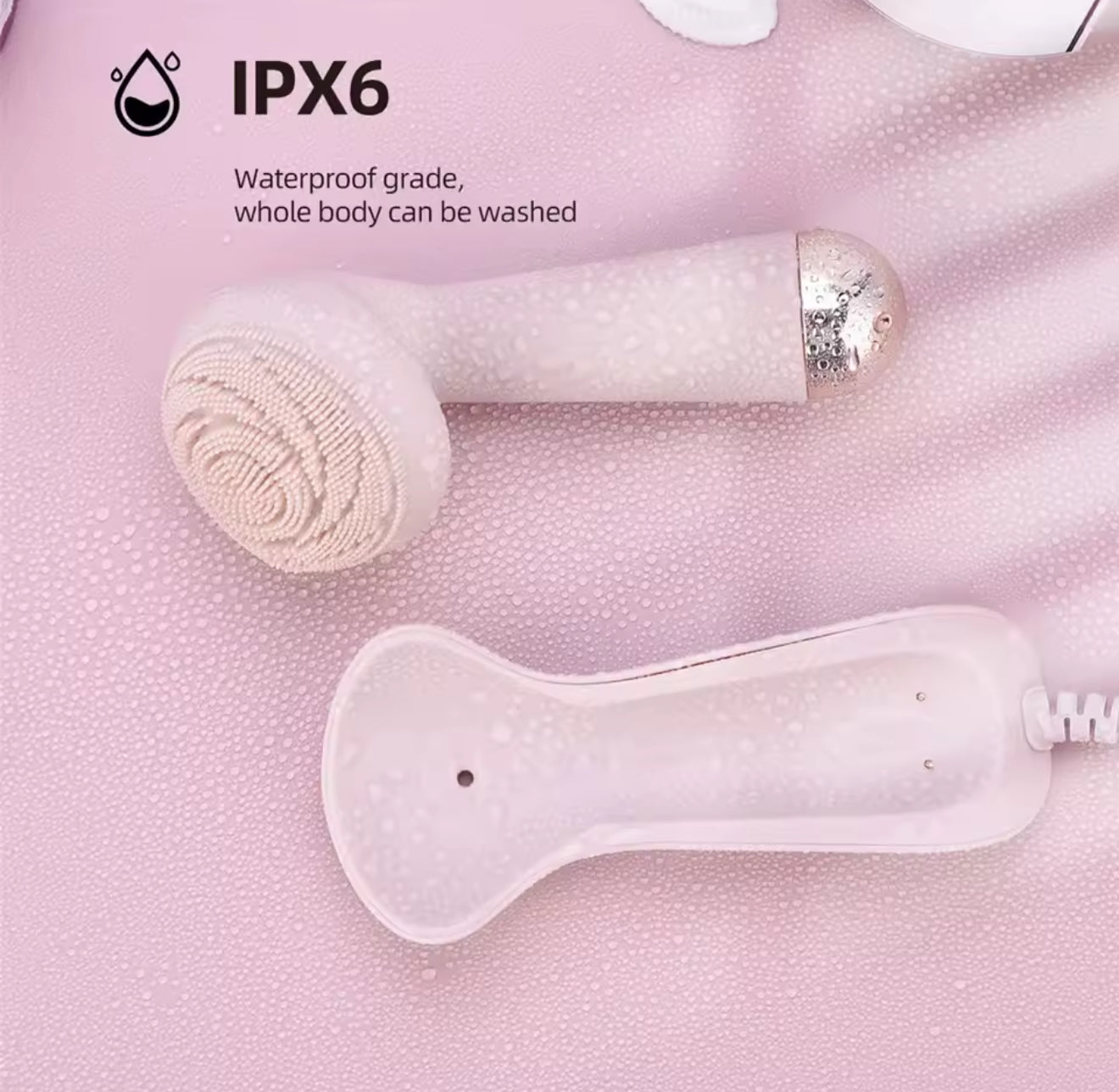 EZZAs Electric Silicone Facial Cleansing Brush & Massage Roller