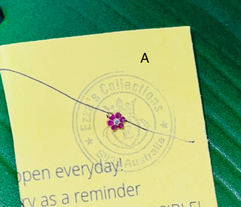 Nose studs (fine solid 21 carat gold)