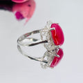 Strawberry Quartz gemstone silver s925 ring