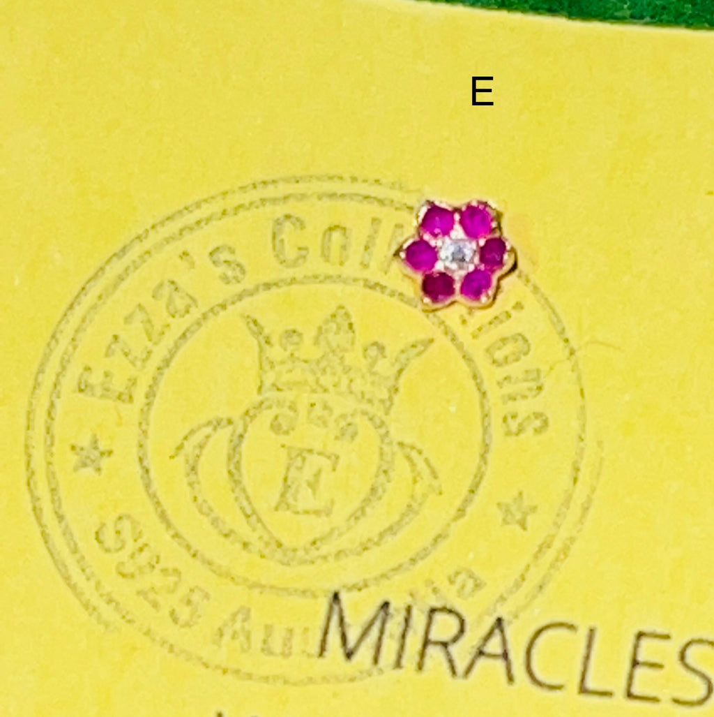 Nose studs (fine solid 21 carat gold)