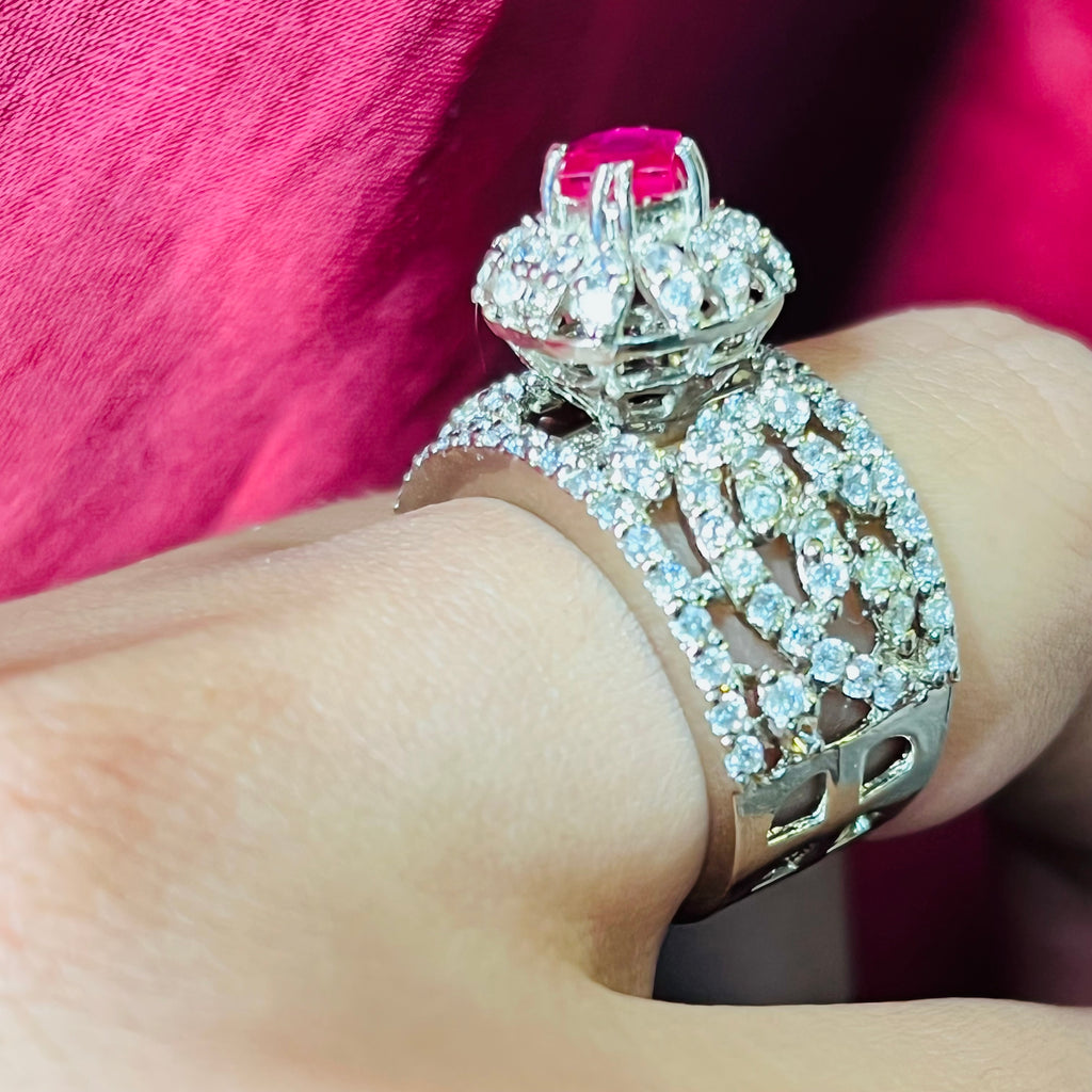 Rubi Royal bridal ring silver s925