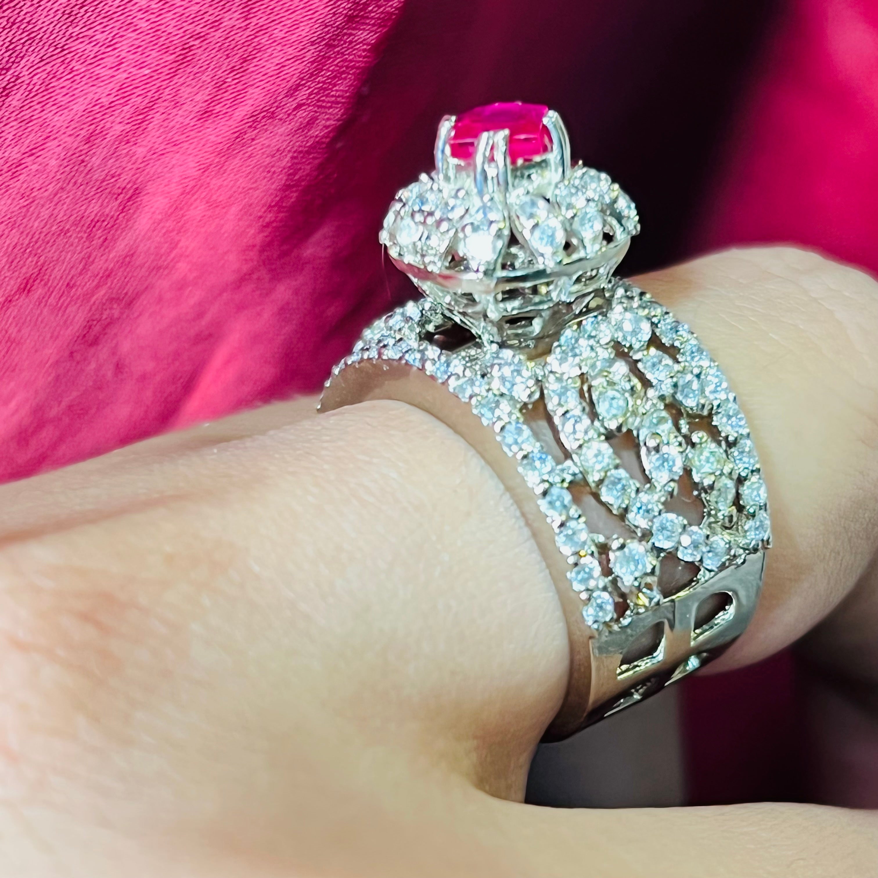 Rubi Royal bridal ring silver s925