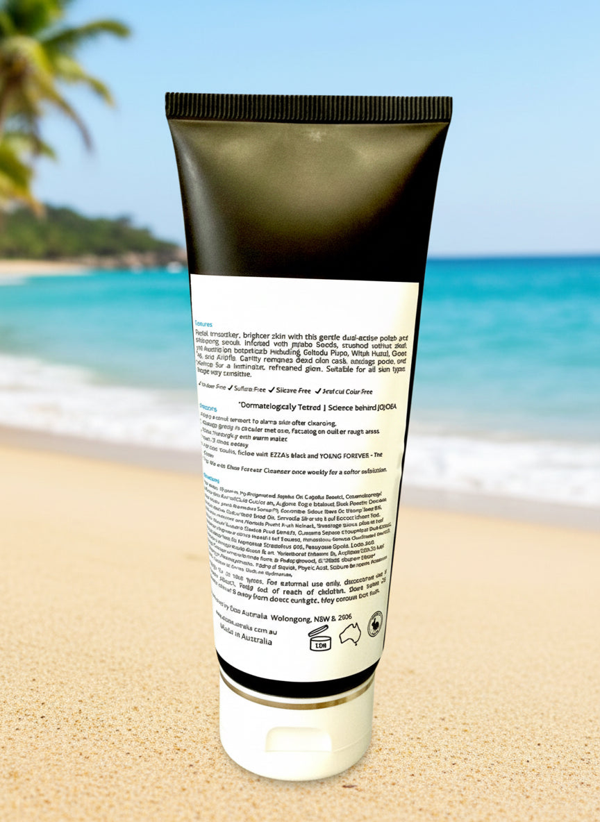 INSTANT CLEAR & GLOW                              Facial Polish & exfoliating Scrub | With Jojoba Beads & Walnut | Australian-Made Skincare