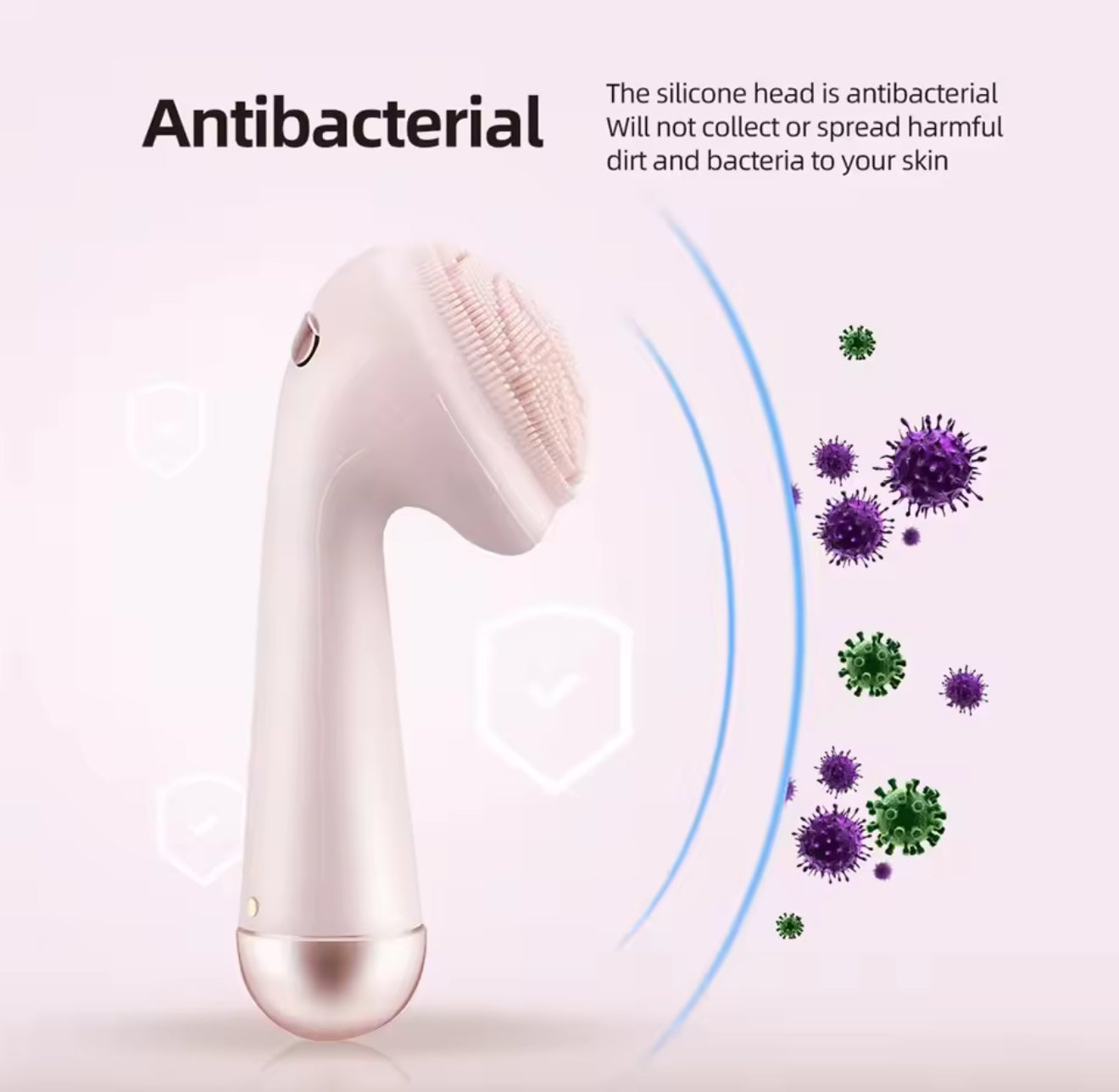 EZZAs Electric Silicone Facial Cleansing Brush & Massage Roller