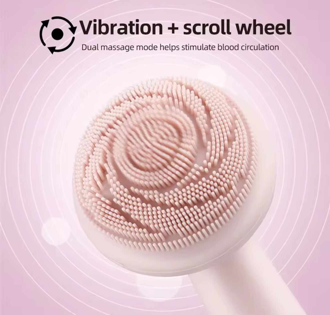EZZAs Electric Silicone Facial Cleansing Brush & Massage Roller