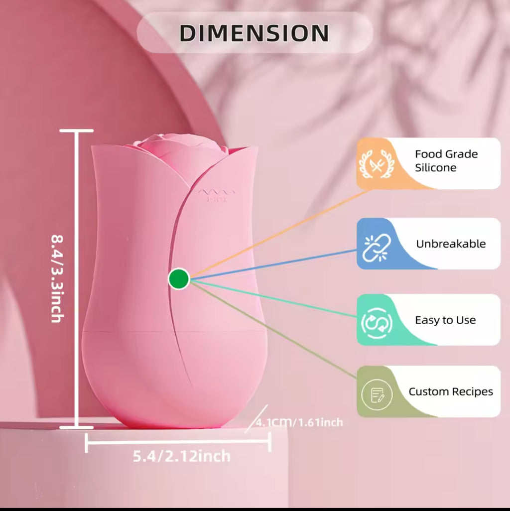 Rose Ice Facial Roller – Cooling Sculpt & Glow Tool