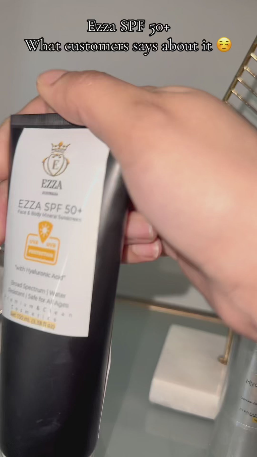 EZZA SPF 50+ (Face & Body Mineral Sunscreen)