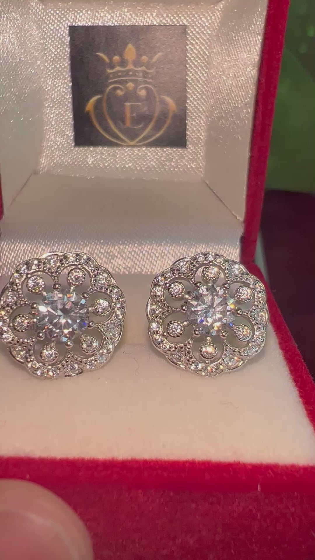 Luxury Spark Moissanite Studs – 0.5ct Each (FINE) certified