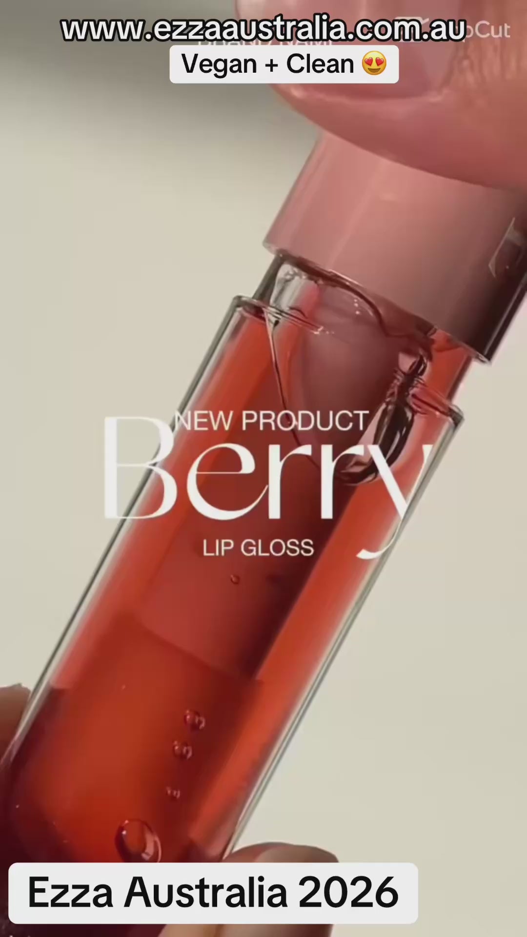 EZZA BERRY LIP GLOSS | Vegan Plumping gloss